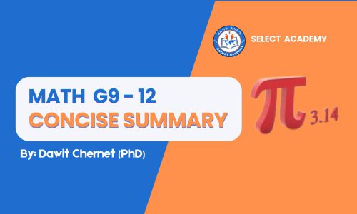 Mathematics Grade 9-12: Concise Summary